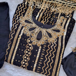 Load image into Gallery viewer, SITARA VOL 2 Black sequenced Dress Designer Salwar Kameez Shalwar
