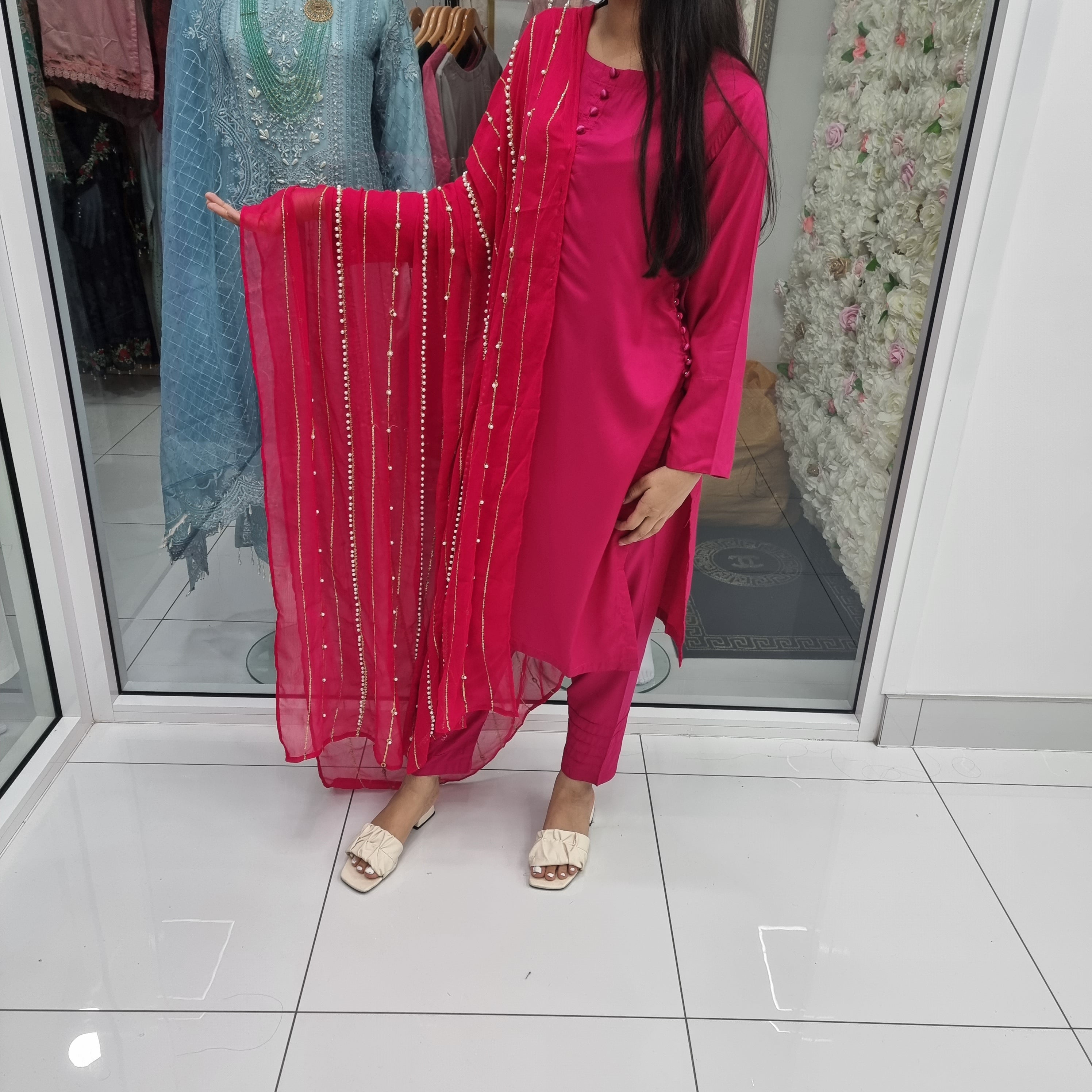 Sehriaraz Linen Pakistani Shalwar Kameez Salwar Suit Indian DP