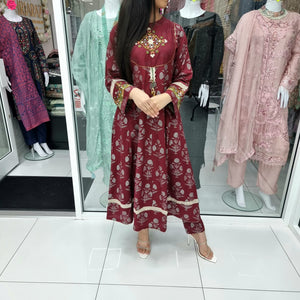 Pakistani Shalwar Kameez Salwar Maxi Dress Indian MRN