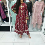 Load image into Gallery viewer, Pakistani Shalwar Kameez Salwar Maxi Dress Indian MRN
