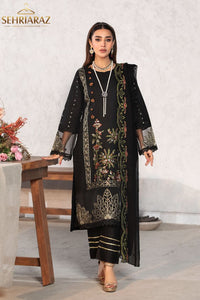 Sehriaraz Pakistani Shalwar Kameez Salwar Indian Dress Black 3D