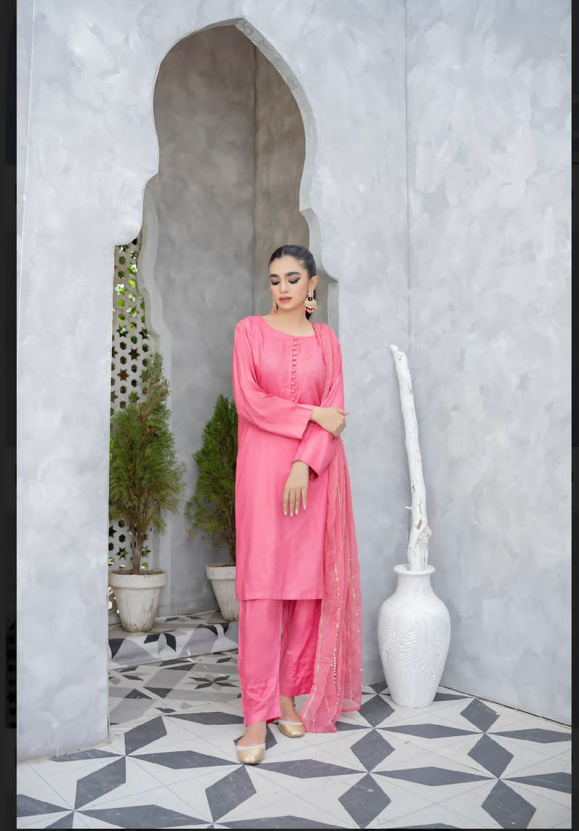 Light pink colour outlet punjabi suit