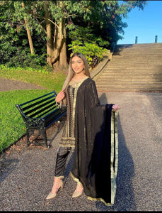 SITARA VOL 2 Black sequenced Dress Designer Salwar Kameez Shalwar