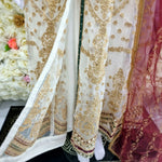 Load image into Gallery viewer, Sehriaraz Luxury collection Dress Designer Salwar Kameez Shalwar Maxi WHT
