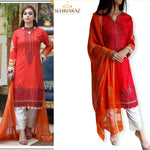 Load image into Gallery viewer, SEHRIARAZ Pakistani Salwar Kameez Ladies Ready Made Asian Indian Shalwar outfit RED

