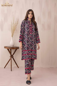 Luxury Pakistani 2 pce Linen Co-Ord Prints Ready to Wear Outfit