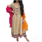 Load image into Gallery viewer, Pakistani Heavy Mirror Work Maxi Dress Embroidered Indian Outfit BGE
