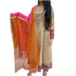 Load image into Gallery viewer, Pakistani Heavy Mirror Work Maxi Dress Embroidered Indian Outfit BGE
