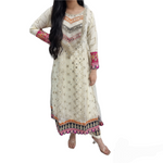 Load image into Gallery viewer, Pakistani Heavy Mirror Work Maxi Dress Embroidered Indian Outfit CRM
