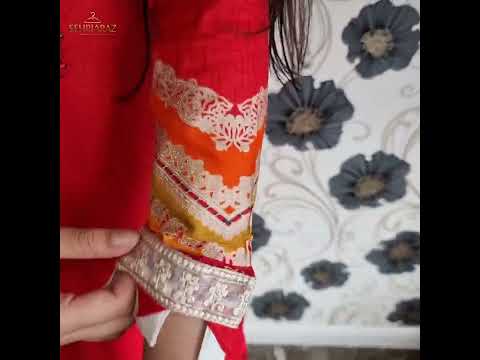SEHRIARAZ Pakistani Salwar Kameez Ladies Ready Made Asian Indian Shalwar outfit RED