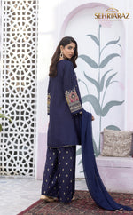 Load image into Gallery viewer, Pakistani Shalwar Kameez Salwar Suit Plazzo Indian NVY
