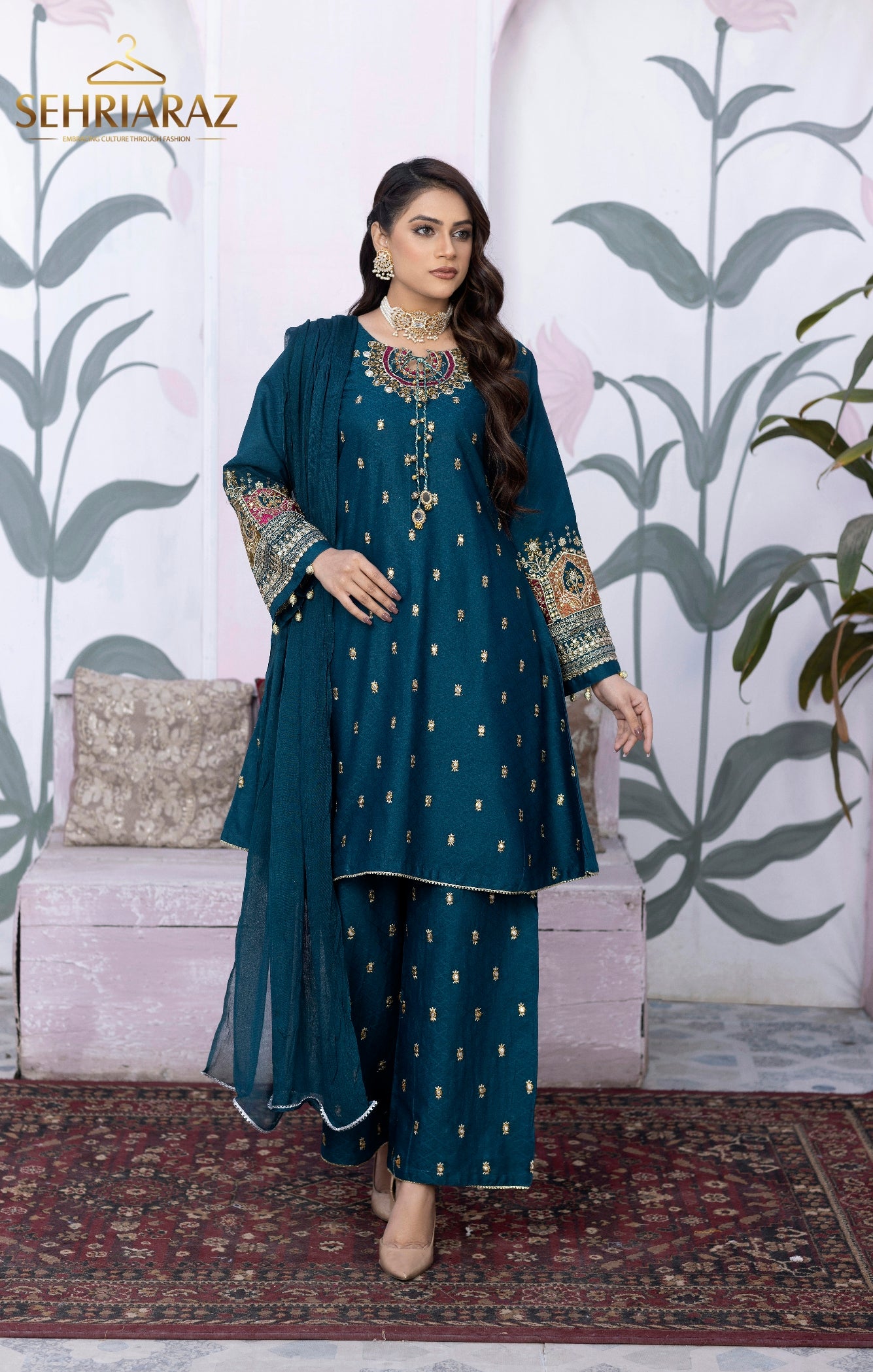 Pakistani Shalwar Kameez Salwar Suit Plazzo Indian ZNC