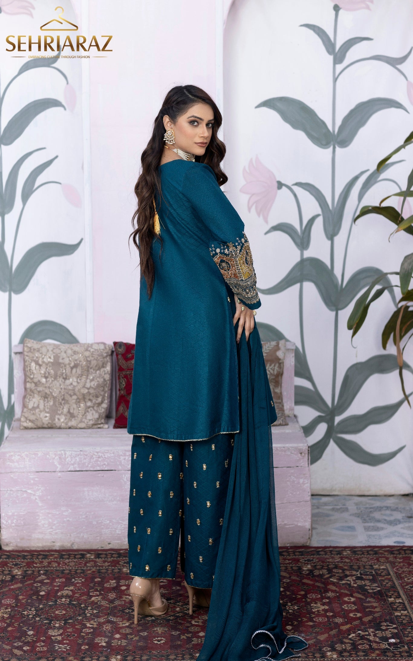 Pakistani Shalwar Kameez Salwar Suit Plazzo Indian ZNC