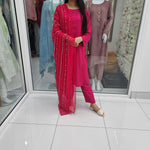 Load image into Gallery viewer, Sehriaraz Linen Pakistani Shalwar Kameez Salwar Suit Indian DP
