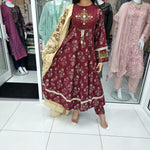 Load image into Gallery viewer, Pakistani Shalwar Kameez Salwar Maxi Dress Indian MRN
