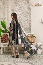 Load image into Gallery viewer, Sehriaraz Black Flora Pakistani Shalwar Kameez Salwar Indian Dress
