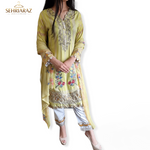 Load image into Gallery viewer, SEHRIARAZ Pakistani Salwar Kameez Ladies Ready Made Asian Indian Shalwar outfit YLW
