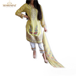 Load image into Gallery viewer, SEHRIARAZ Pakistani Salwar Kameez Ladies Ready Made Asian Indian Shalwar outfit YLW
