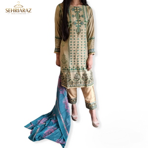 SEHRIARAZ Pakistani Salwar Kameez Ladies Ready Made Asian Indian Shalwar outfit BGE