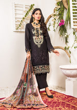 Load image into Gallery viewer, Sehriaraz Schiffli ChikanKari Pakistani Shalwar Kameez Salwar Suit Indian BLK
